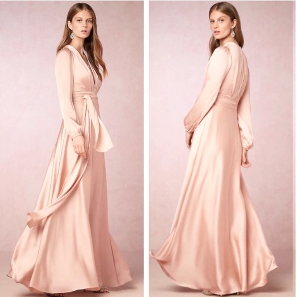 Anthro Jill Stuart Henrietta Gown Pink 4
